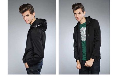 Balharbor保羅哈博男士休閑衛衣07WY0119 簡約黑色，舒適百搭