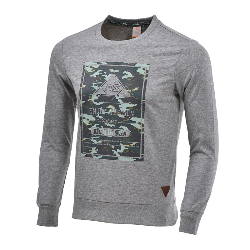 361度男裝2016秋裝新款男士衛(wèi)衣 舒適運(yùn)動(dòng)風(fēng)，中花灰4XL大碼之選